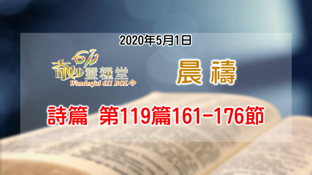 詩篇 第119篇161-176節